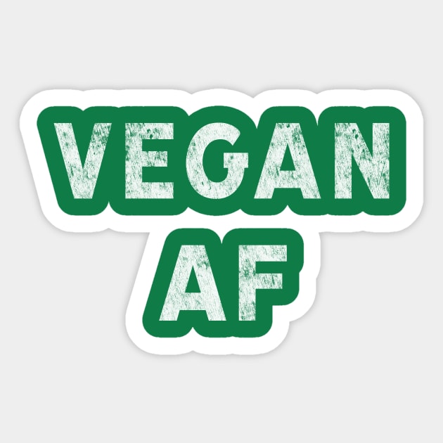 Vegan AF plant-based diet veganism Sticker by terrybain